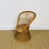 Children's wicker armchair