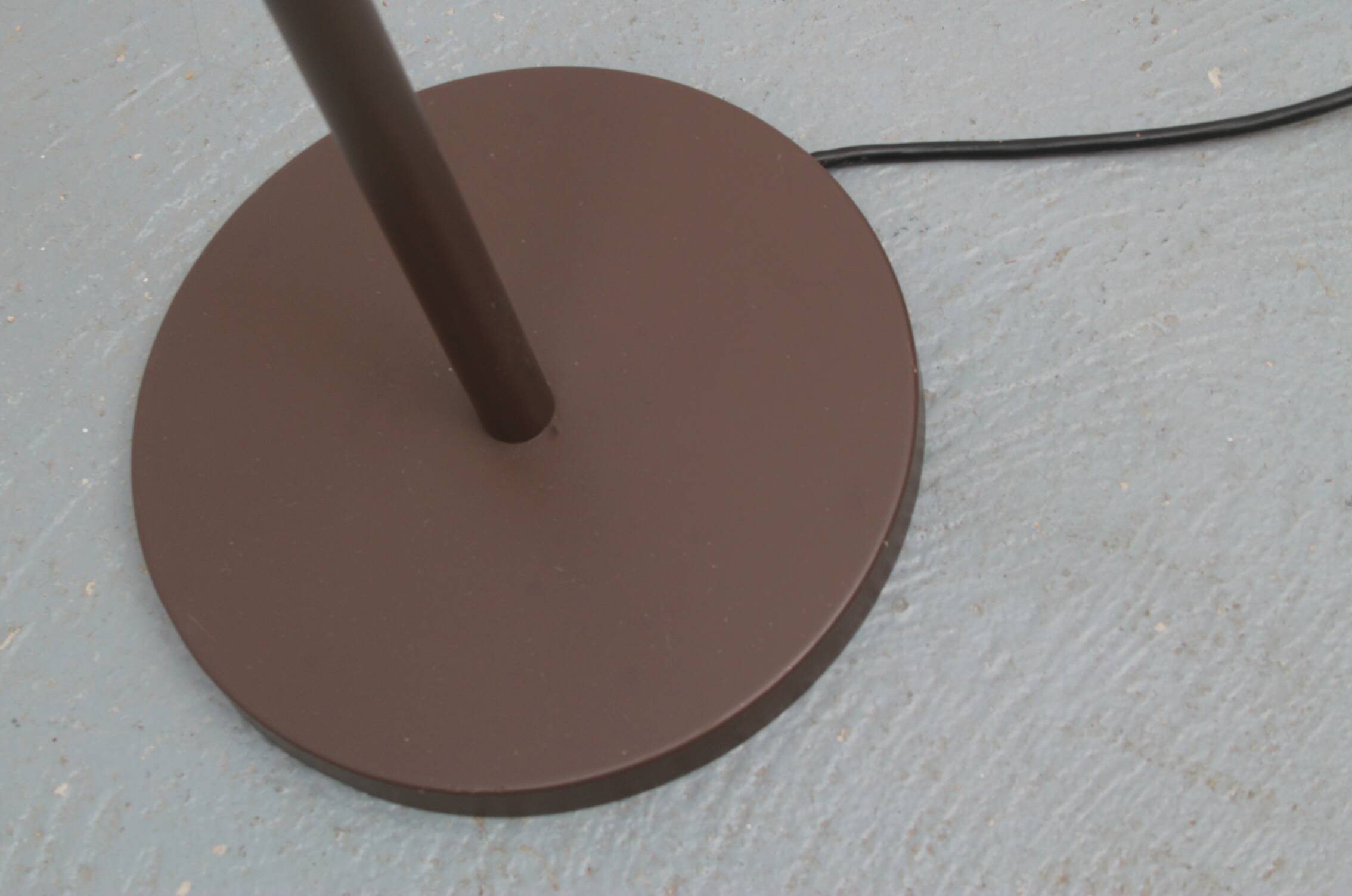 1970s floor lamp in brown and chrome