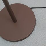 1970s floor lamp in brown and chrome