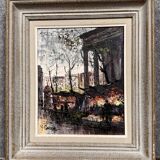 Oil painting on canvas, view of Paris, signed lower left Yves Gonec, 20th century