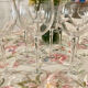 Crystal wine glasses (bud-shaped foot)