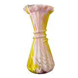 Vase ancien en verre de Clichy soufflé