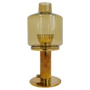 Hans-Agne Jakobsson Table Lamp Model B-102 in brass and glass, 1960s, Sweden