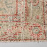 6x10 Pale Red Cream Turkish Vintage Rug,  172x295Cm SK 21080