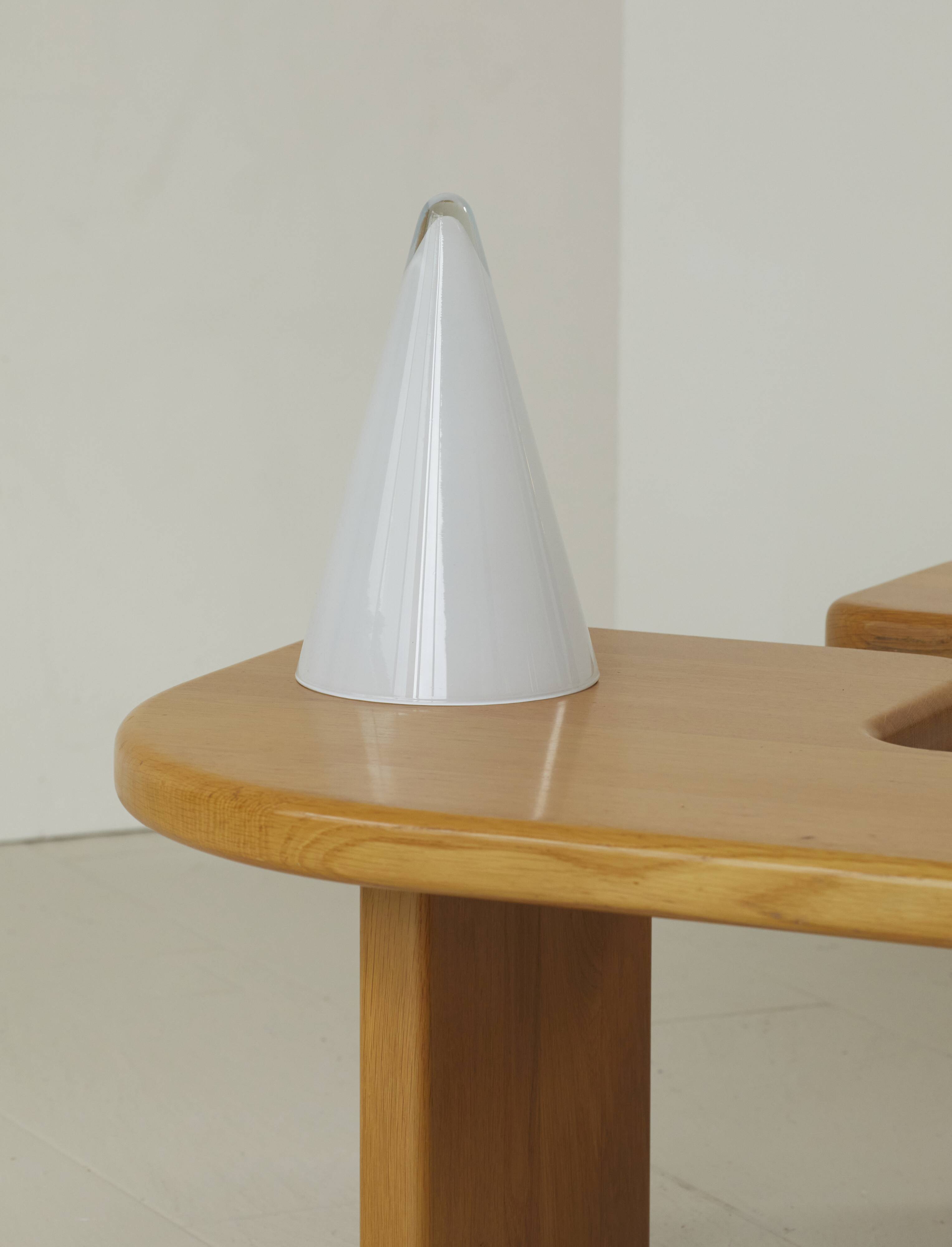 Glass cone lamp Teepee by SCE vintage 80s/90s