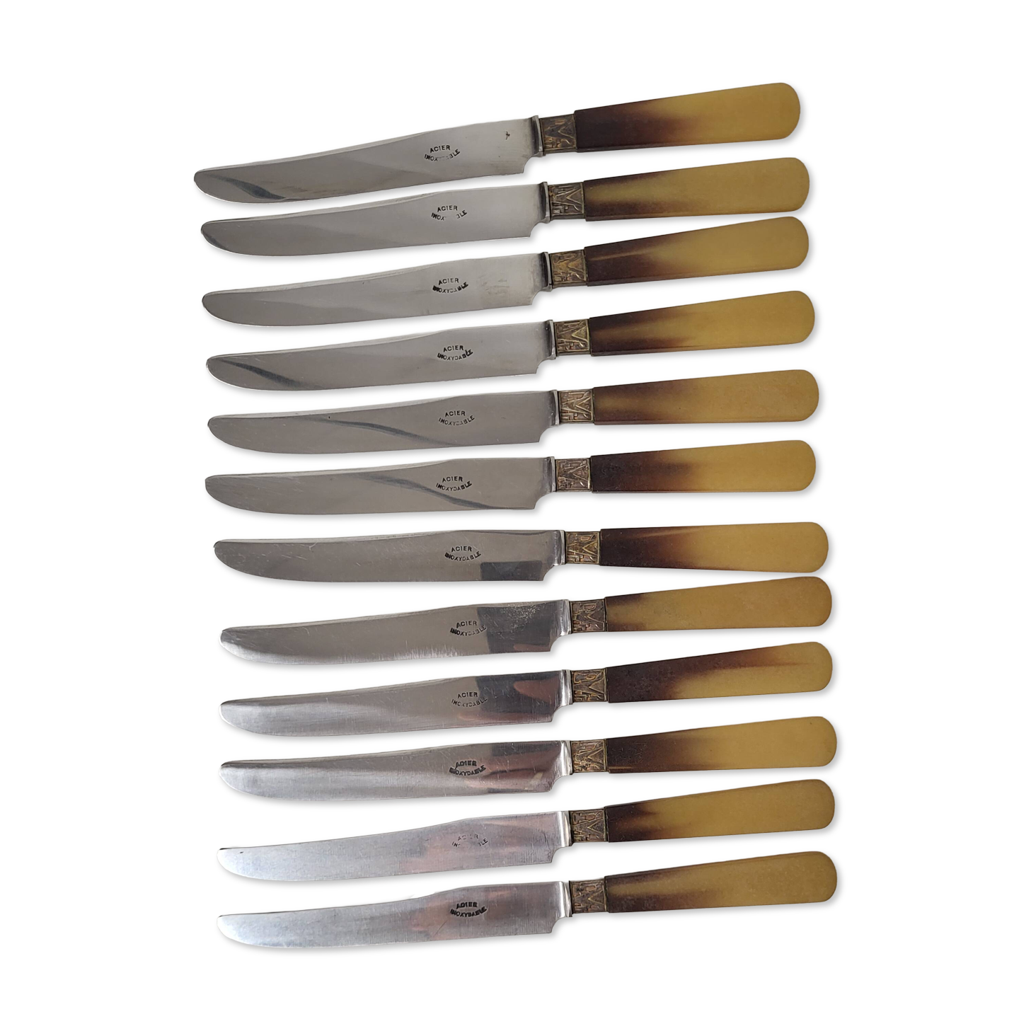 24 Art Deco Bakelite Handle Knives