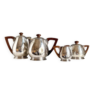 Ercuis 4-piece silver-plated coffee and tea set, circa 1930