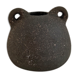 Vase "Bouboulita" en grès noir