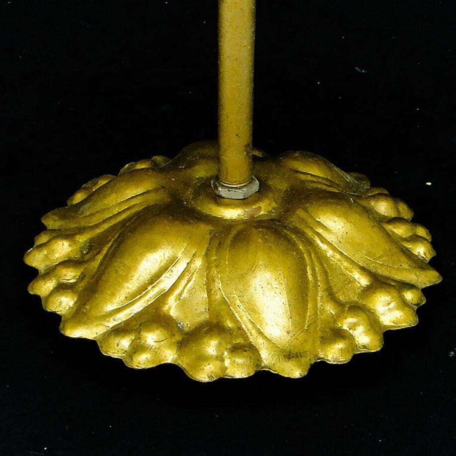 Brass and glass pendant lamp, 1890s