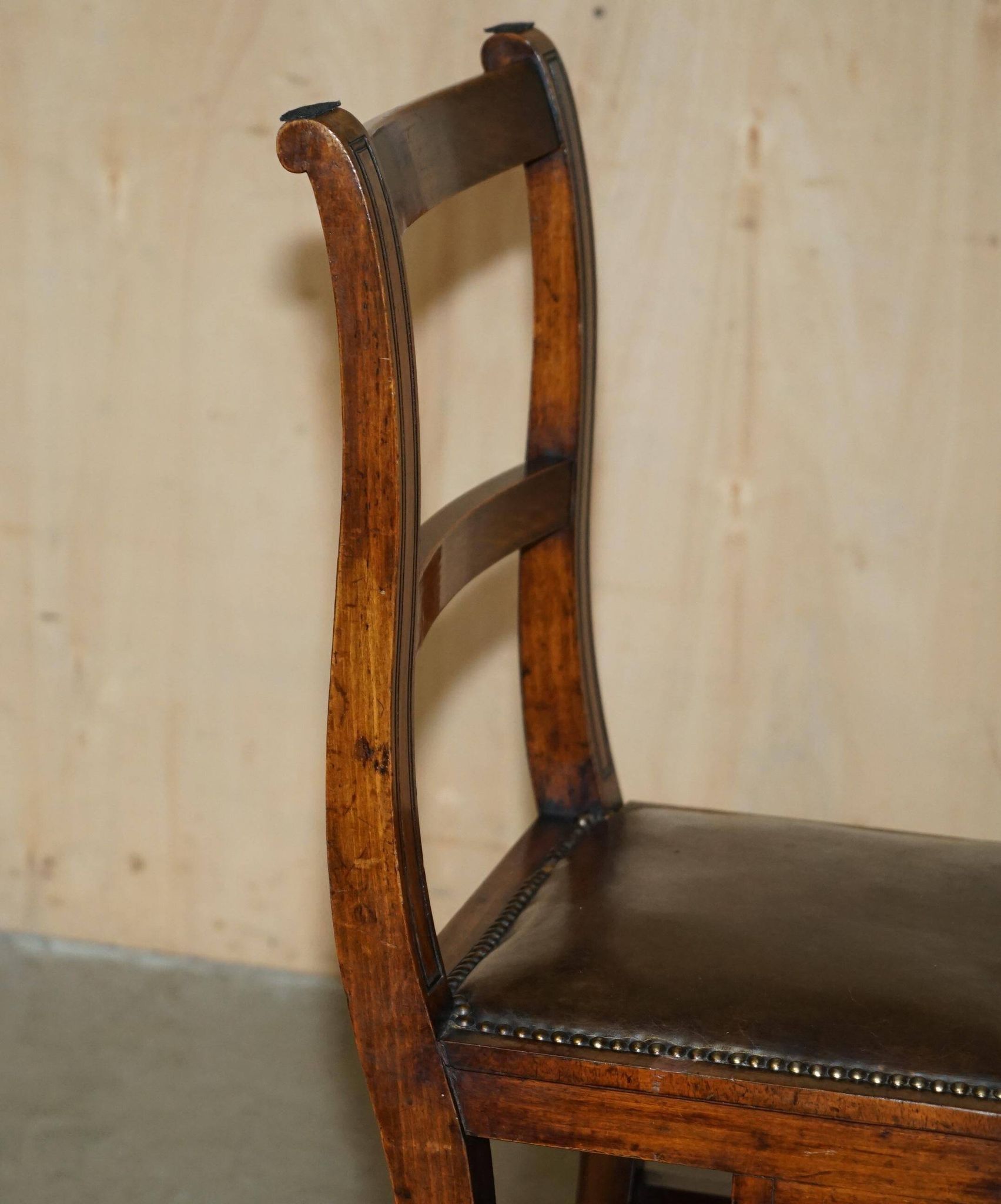 Victorian library chair, convertible, hardwood, leather, brass, circa 1880.