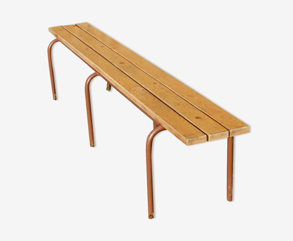 Banc d'école vintage 2 mètres