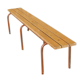 Banc d'école vintage 2 mètres