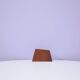 vintage asymmetrical teak letter holder