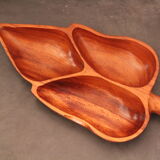 Exotic wooden aperitif tray, circa 1970