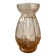 Vase pour bulbes verre rosé art déco 