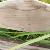 Folding wooden slatted garden chair