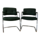 Paire de fauteuils Stafor vert bouteille