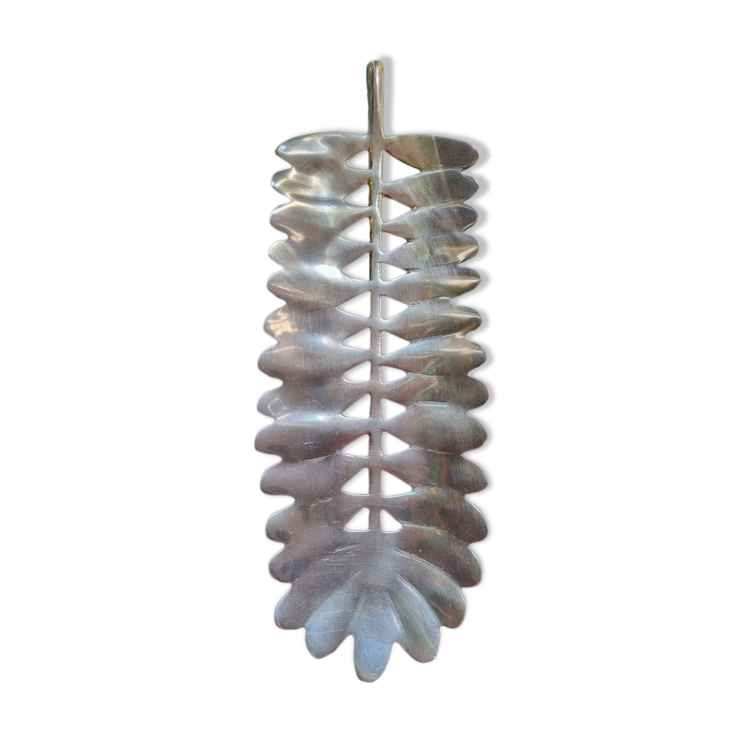 Pocket tray in silver metal