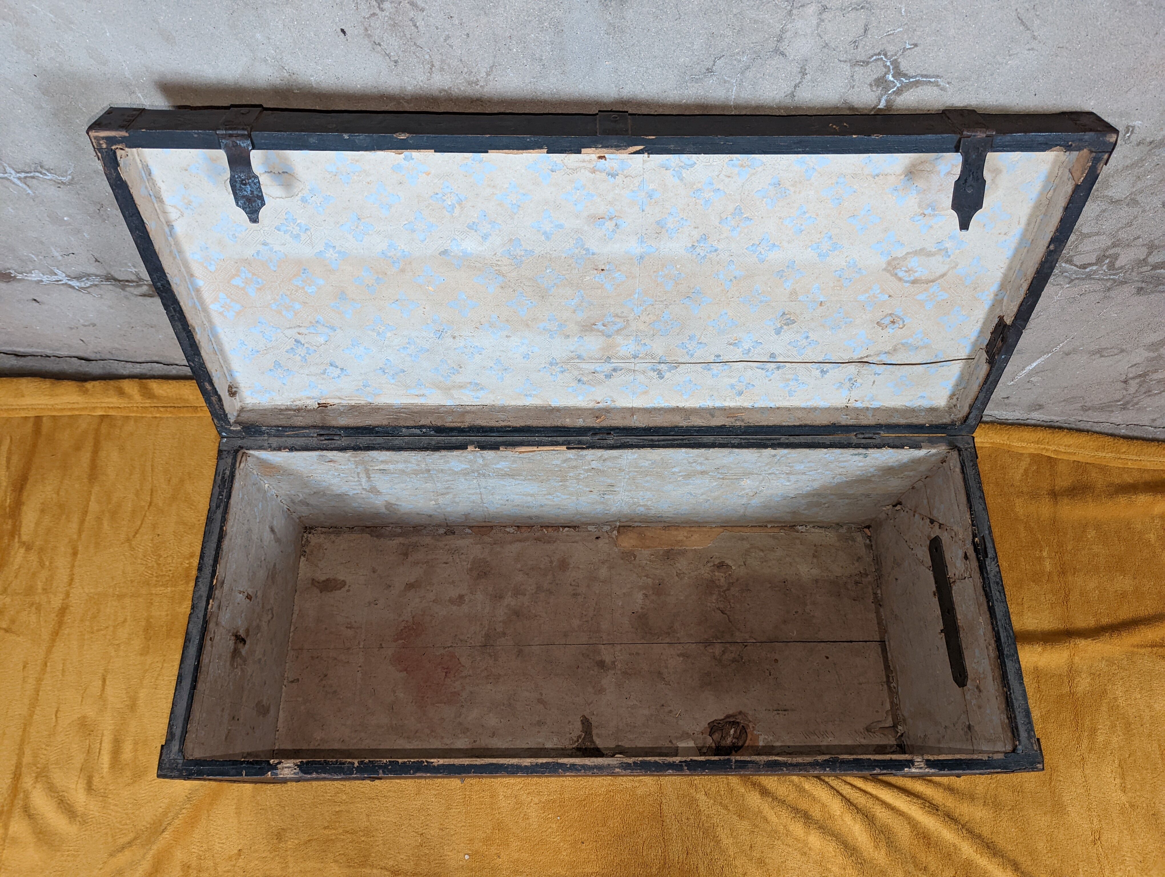 Antique travel trunk