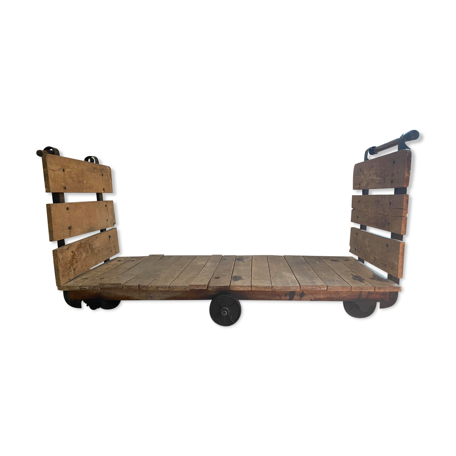 Industrial transport trolley