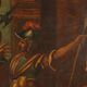 Peinture ancienne à sujet religieux, huile sur toile, XVIIe siècle