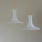 Vintage set of 2 Holmegaard Mandarin pendants - Michael Bang