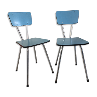 Paire de chaises en formica