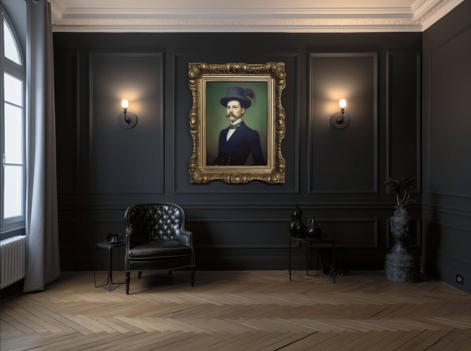 Portrait ancien - série “Les moustachu-e-s”