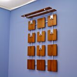 Adjustable coat rack in rosewood, 1970s