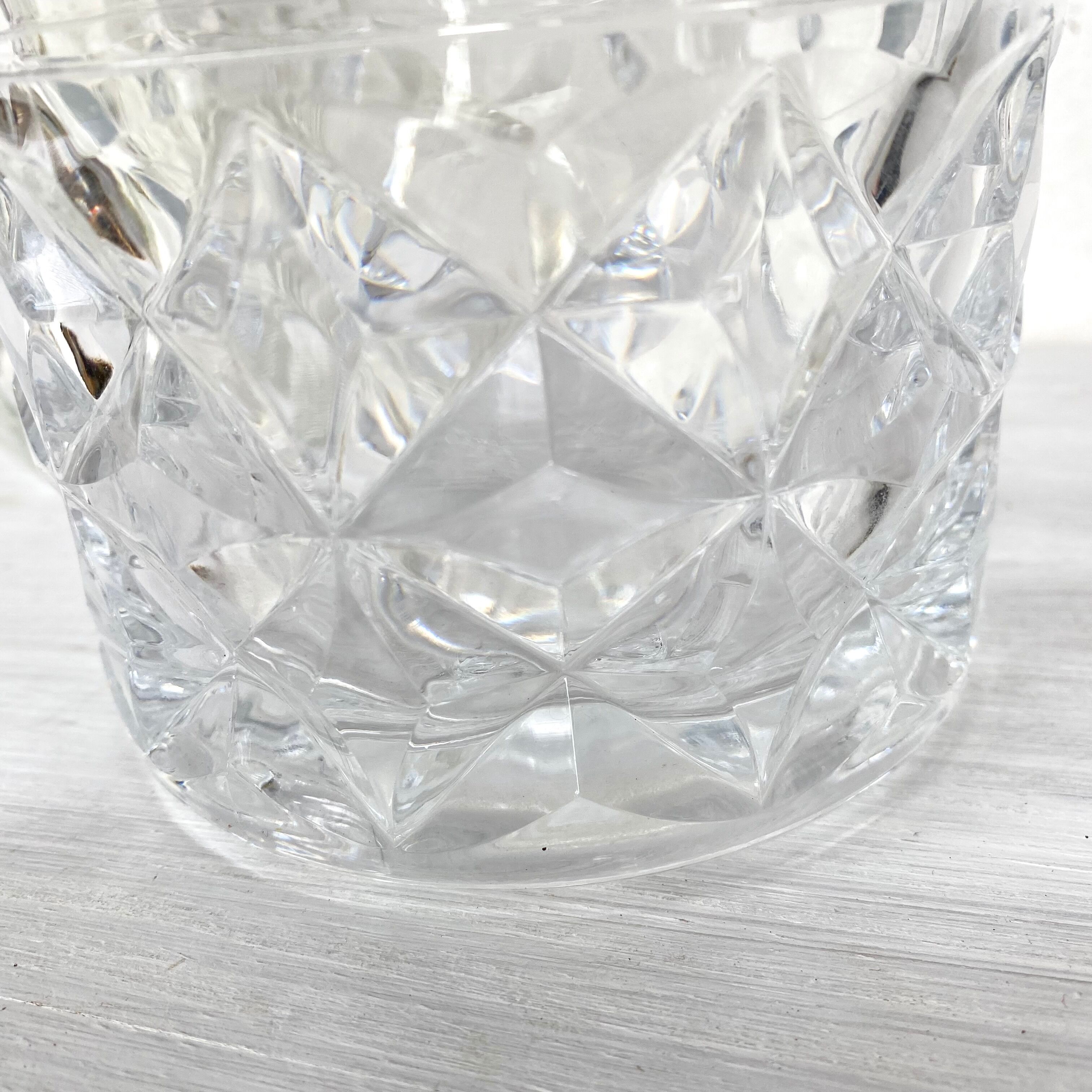 Vintage crystal ice bucket