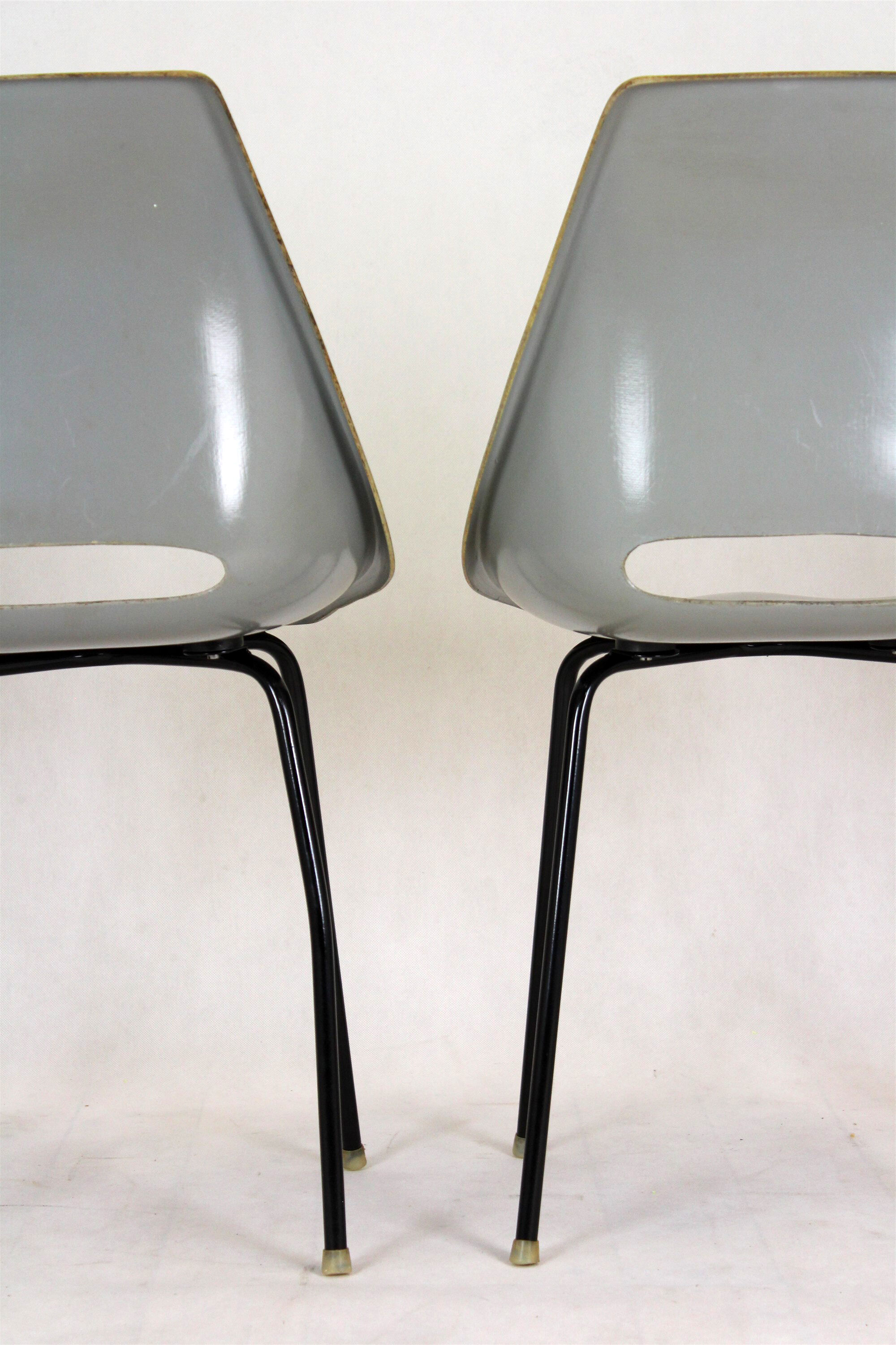 Fiberglass Chairs by Miroslav Navratil for Vertex, 1960s, Set of 4