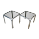 Paire de tables d’appoint années 70