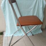 Vinyl folding chair