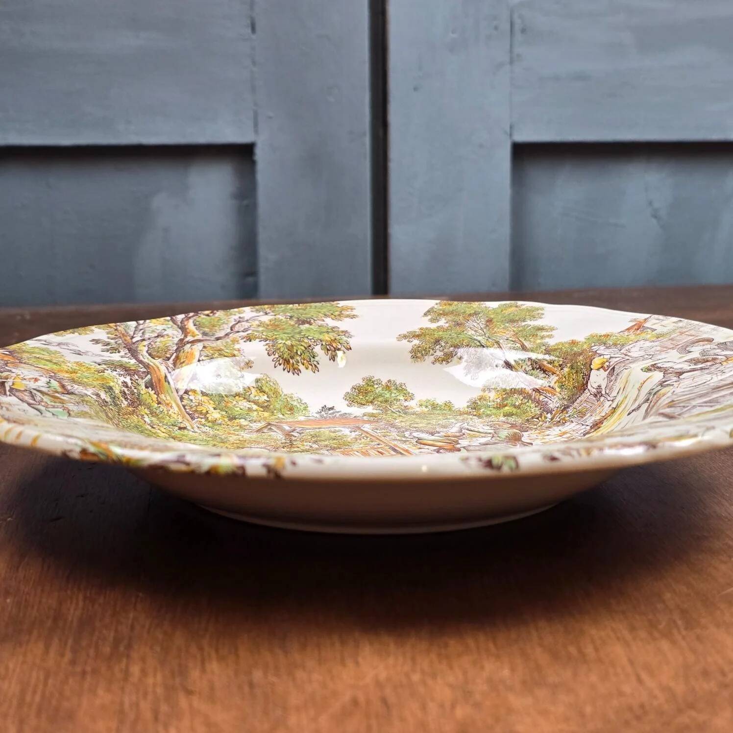 Set of 4 Lunéville Tradition plates – Old pastoral decoration