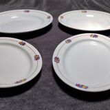 Lot of 4 courses Villeroy and Boch 2 ovals and 2 rounds around 1930 ref:1253