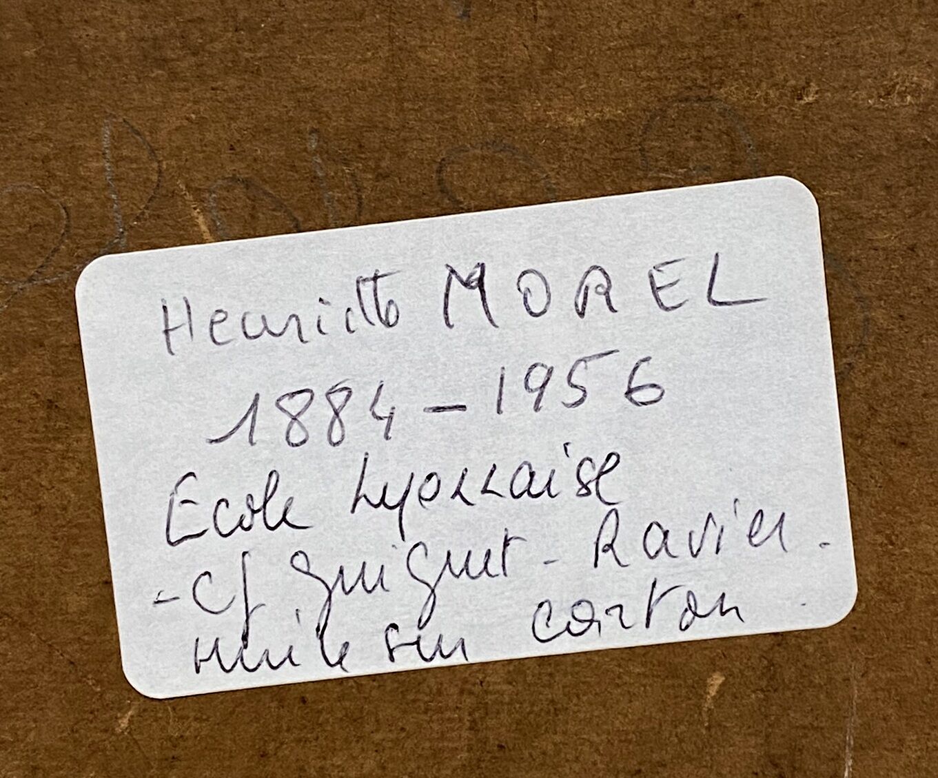 Henriette Morel (1884/1956): very pretty oil on panel