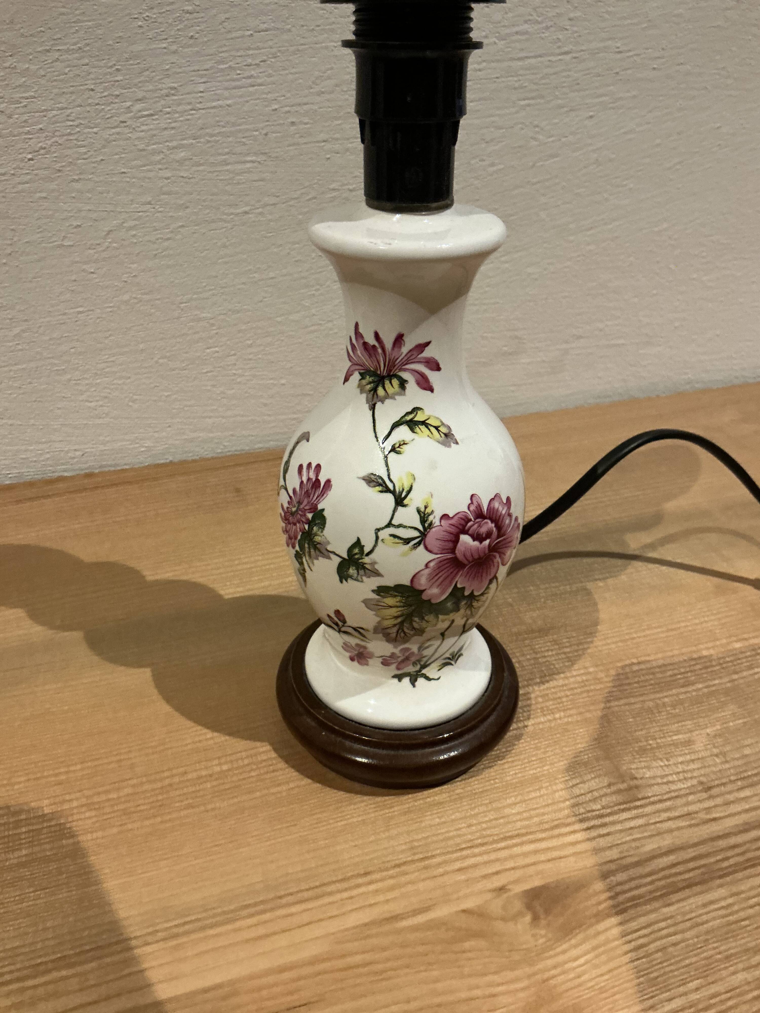 Pied de lampe balustre en ceramique