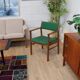 Kinnarps Oslosund armchair in oak and fabric 1960 Sweden