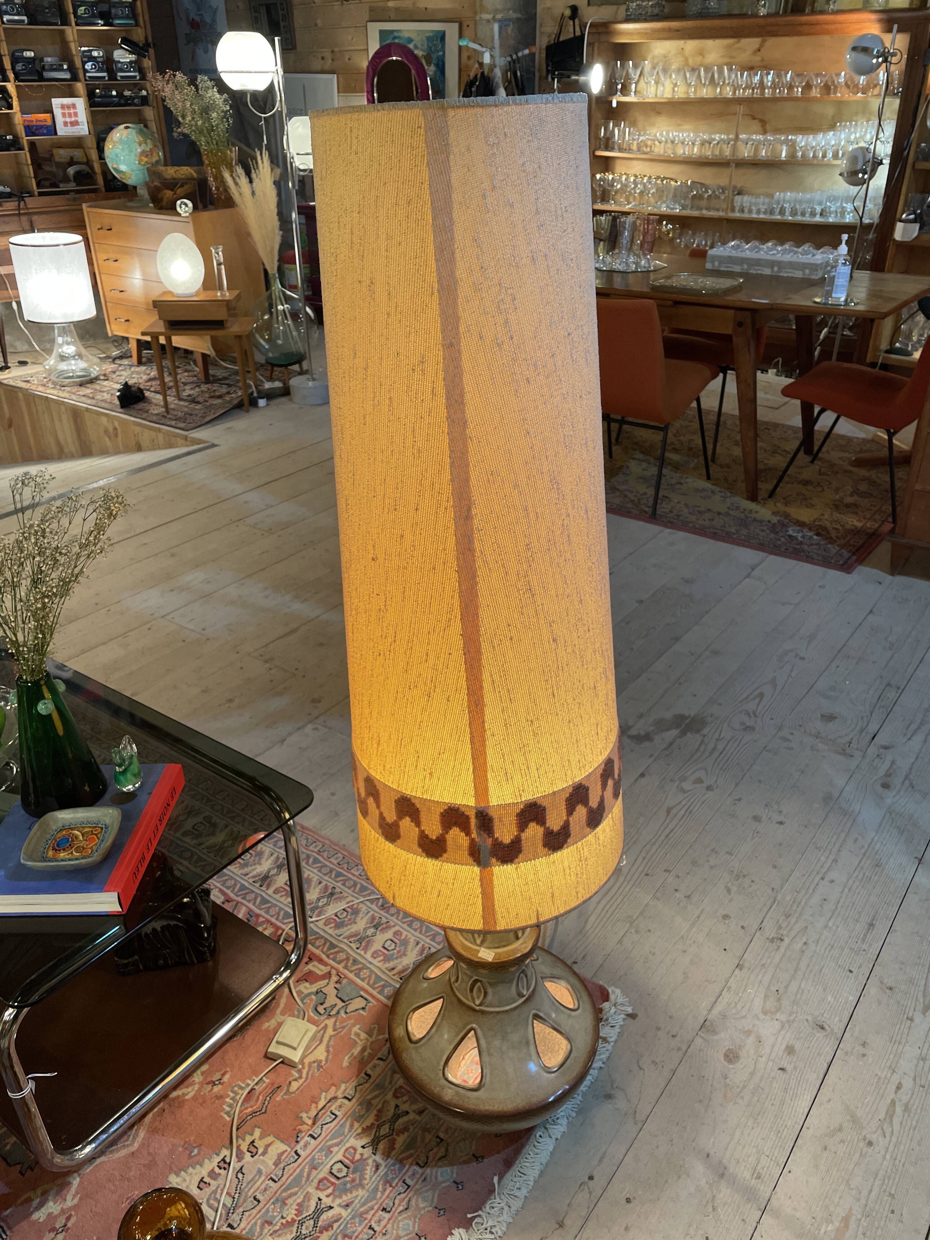 Ceramic parquet lamp