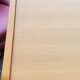 Vintage chest of drawers from the 60s in blond oak 4 drawers conical feet