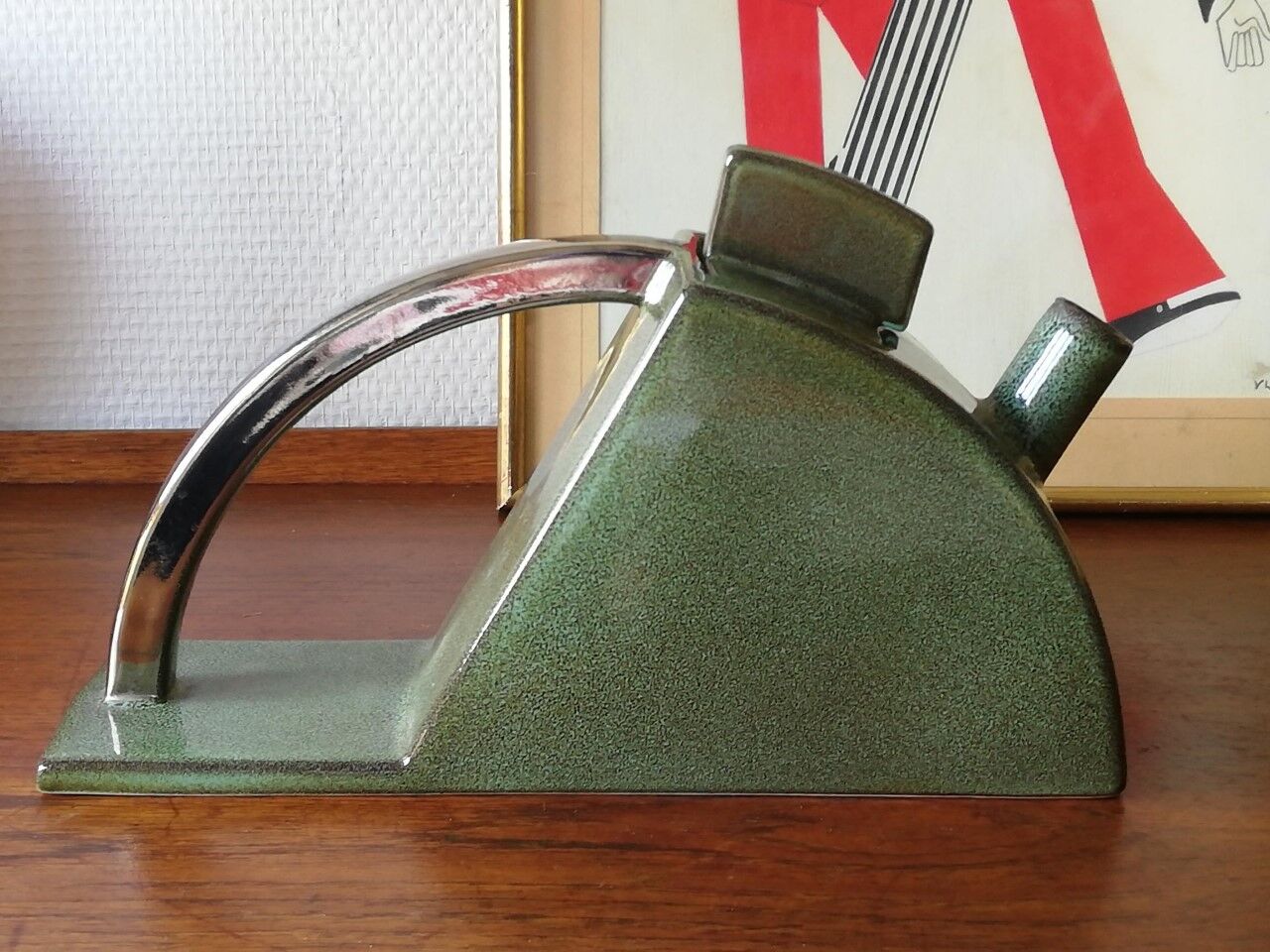 Ceramic coffee maker or tea maker Salins France vintage Memphis style