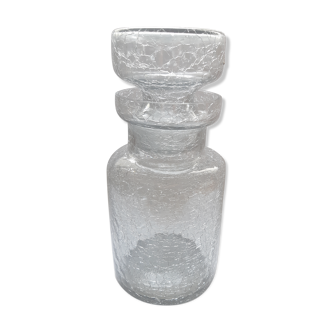 Apothecary bottle cracked glass