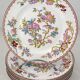 Minton Cuckoo, Coucou, 6 dessert plates hand-painted porcelain, 22.6 cm