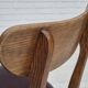 1960s, set of 6 Danish dinning chairs, solid oak wood, reupholstered.