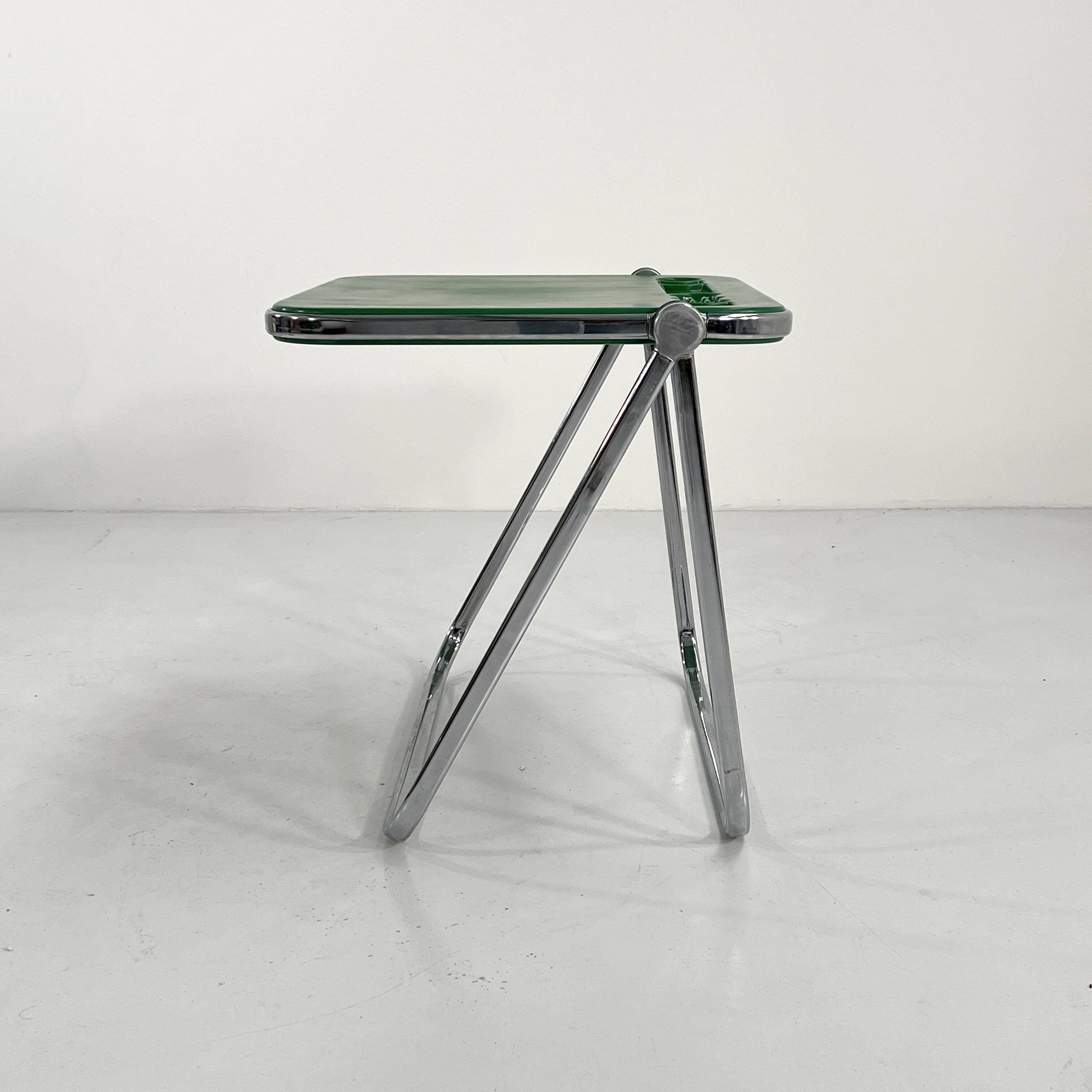 Platone Green Folding Desk by Giancarlo Piretti for Anonima Castelli, 1970