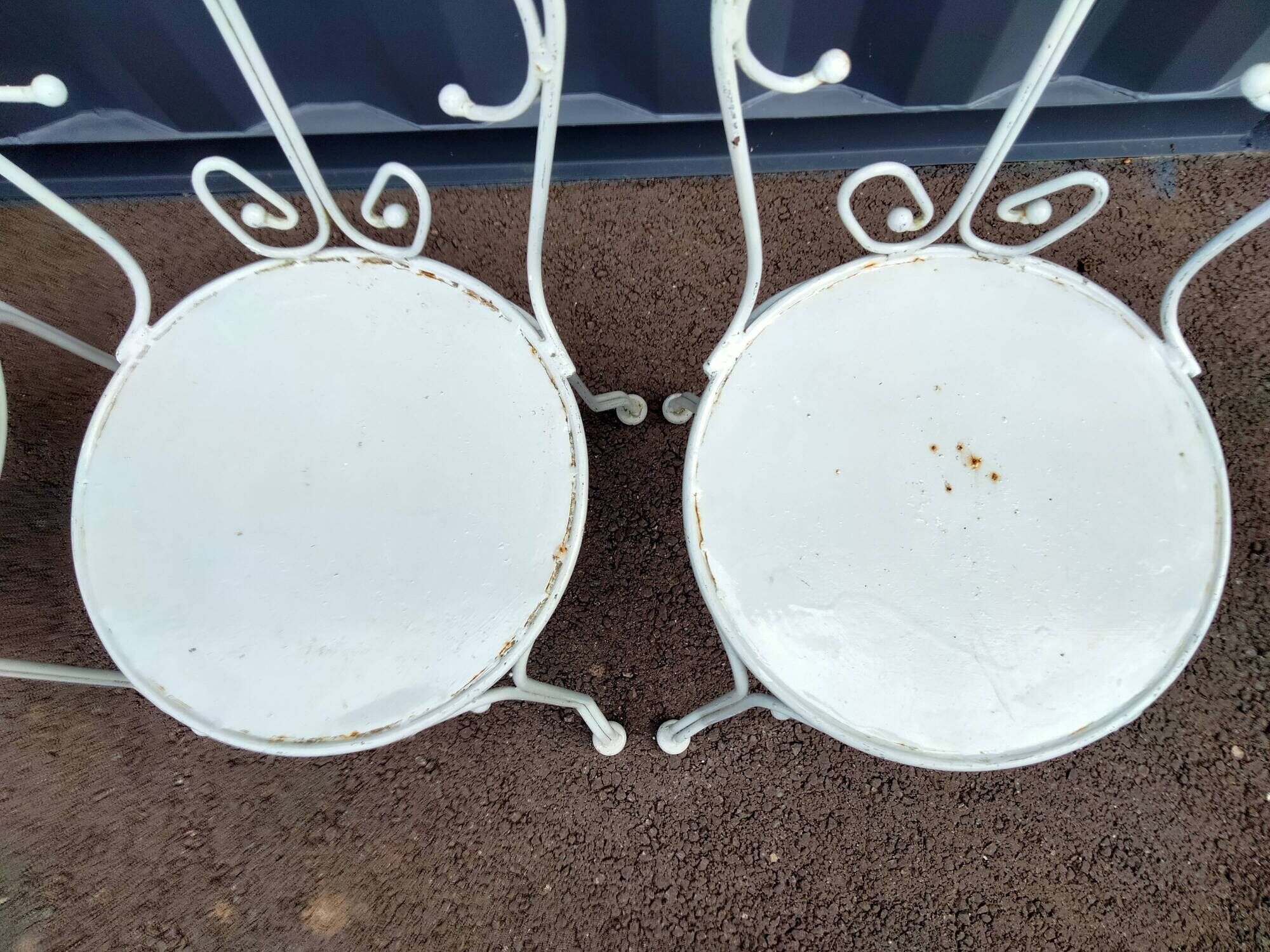 Garden furniture in old iron 6 places