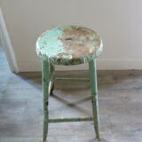 Workshop metal stool green Nicolle