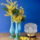 Vintage globe table lamp in moulded glass