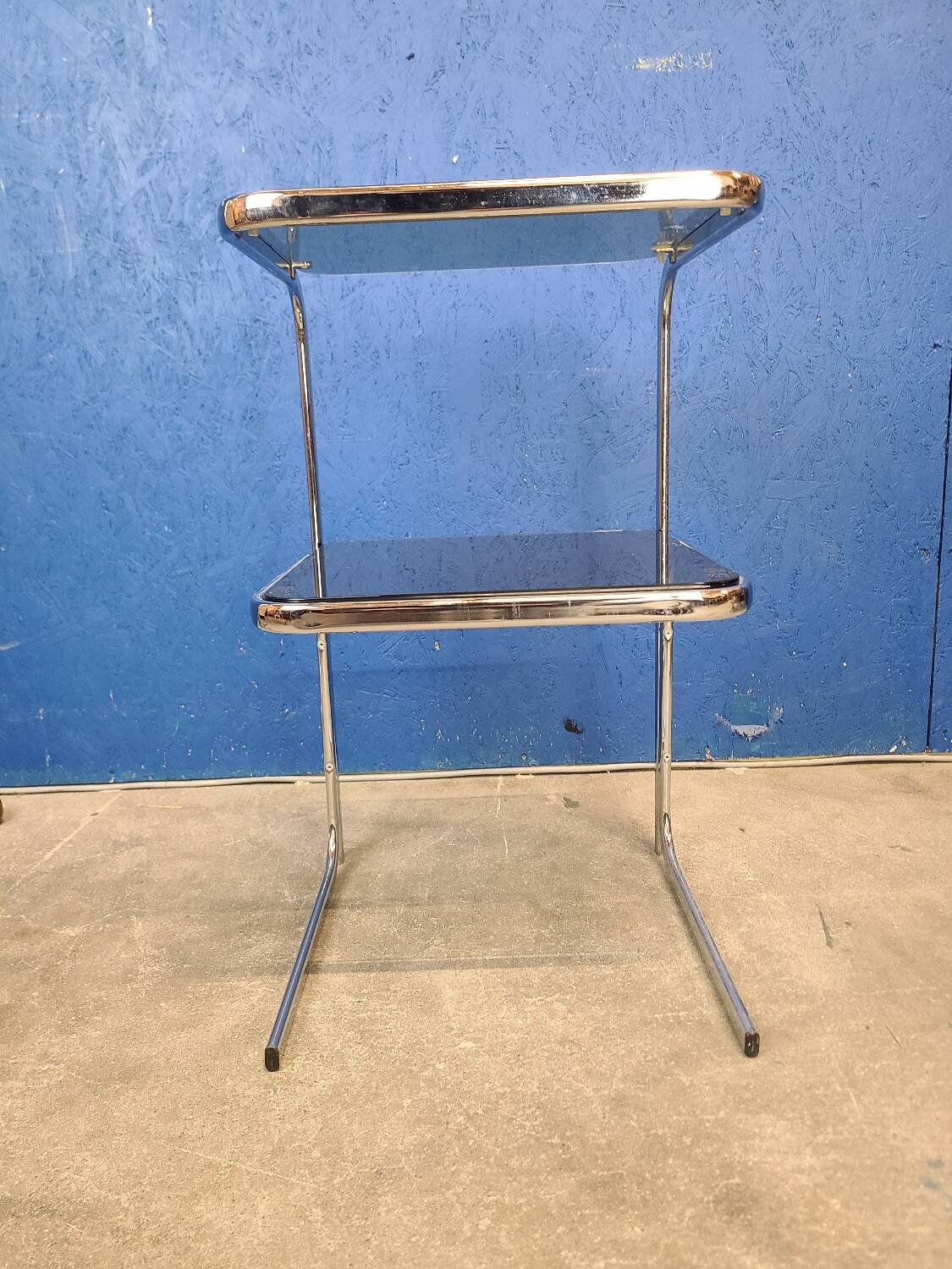 Vintage smoked glass and chrome harness