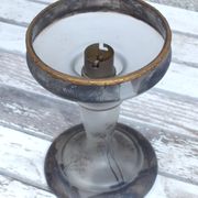 Pied de lampe Art déco années 20/30 en verre peint